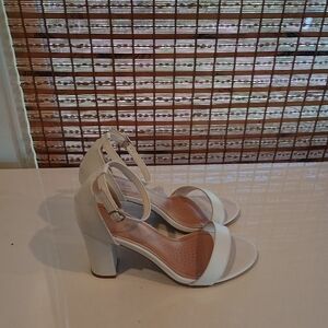 White block heels